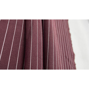 Tr Stretch Stripesd Fabric Polyester Sticky 0.9 Stripesd Suit Professional Casual Skirt Vest Vertical Stripes Plain Weave