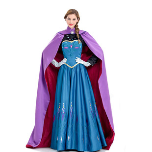 Хэллоуин Frozen косплей Айша Коронация Платье Длинное платье Маскарад Вечеринка Аниме Костюм