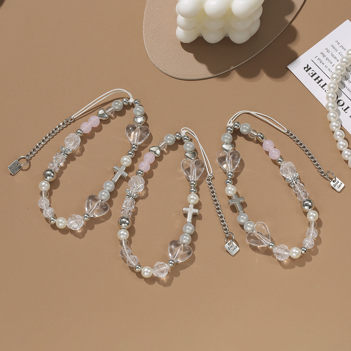 New Original Metal Silver White Mobile Phone Chain Wrist Ccd Camera Chain White Ccd Lanyard Versatile Camera Pendant