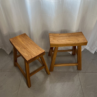 Xiaobaixian Table Solid Wood Square Square Japanese Style Coffee Old Elm Dining Table Noodle Restaurant Fast Food Small Square Table Long