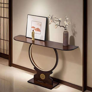 New Chinese-style Entrance Table Table Non-solid Wood Supply Table Entrance Hall High-level Sense Table Creative Very Narrow Entrance Table
