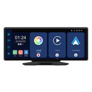 10,26-дюймовый портативный беспроводной Carplay с видеорегистратором камеры автомобиля Bluetooth MP5 плеер