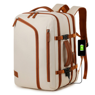 Cross-border Large Capacity Expanding Backpack Simple Fashion All-match Travel Backpack Multi-layer Laptop Bag