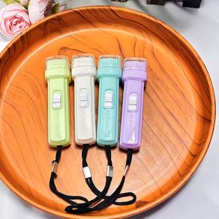 New minimalist flashlight with lanyard kindergarten children's creative toys activities opening practical small gifts