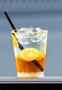 Car Decoration Mini Beverage Cup Iced American Coffee Iced Black Tea Healing Car Central Console Decoration Mini Decoration