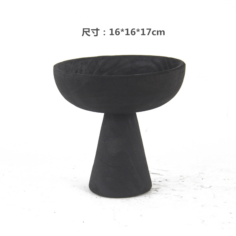 Factory sale Wooden handmade home indoor and outdoor restaurant coffee table tea table fruit candy snacks fruit plate container dish