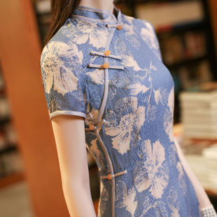 Летнее кружевное платье Cheongsam 2025, улучшенная версия, повседневное, элегантное, высокого класса, для молодой девушки.