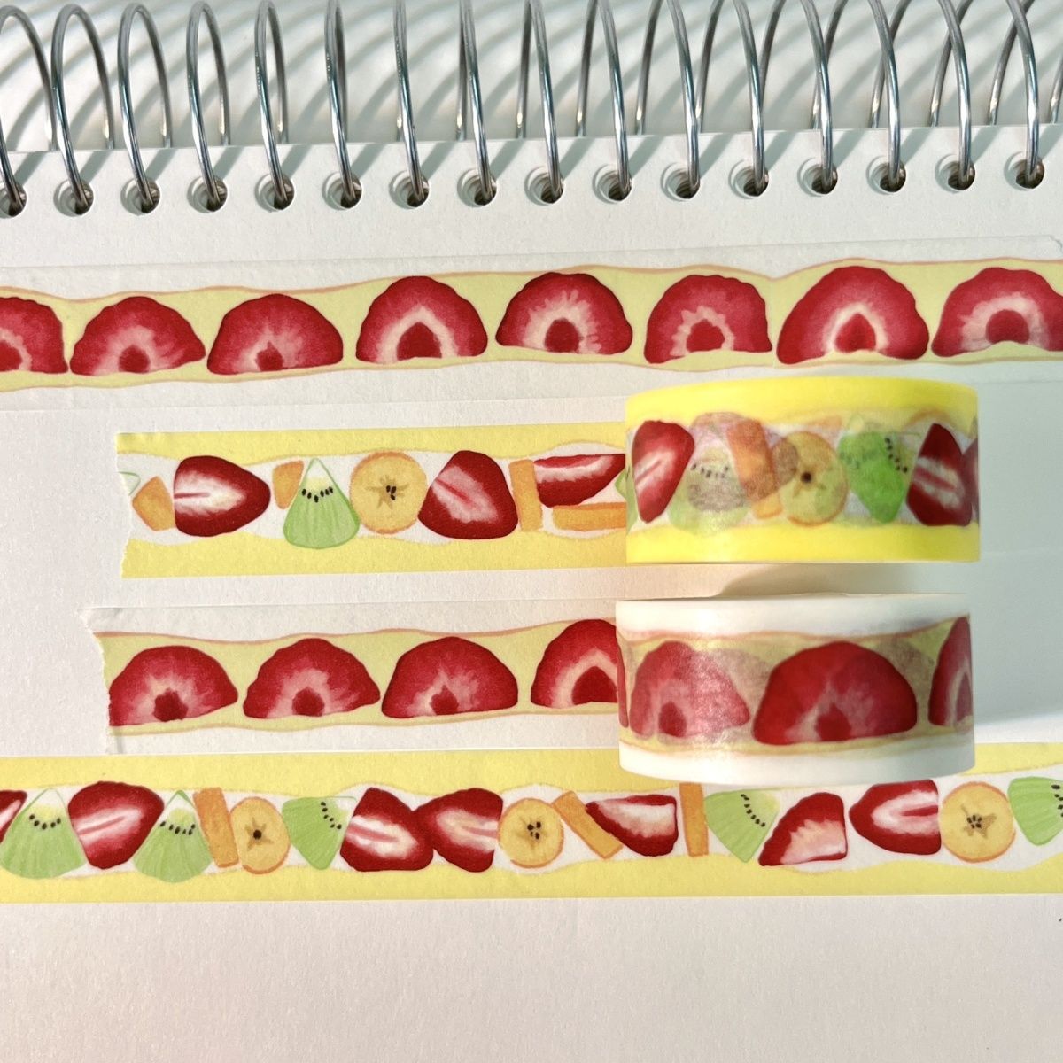 Cute Strawberry Series Washi Tape Strawberry Cake Girly Heart Dessert Hand Ledger DIY Decorative Tape Roll