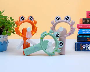 Moe fun cartoon hand fan hand pressure manual Mini Portable summer cool hand holding hand crab shape