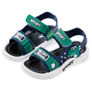 2024 summer new children's slippers boy cartoon baby sandals indoor women's slippers soft bottom non-slip sandals