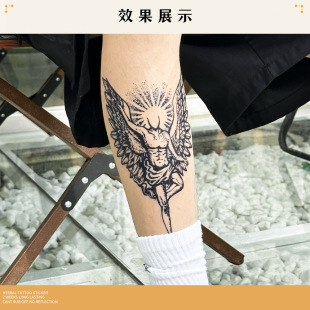 Red Angel Classic American Pattern Waterproof Herbal Juice Tattoo Sticker Lasting Flower Arm Sticker Waterproof Lasting