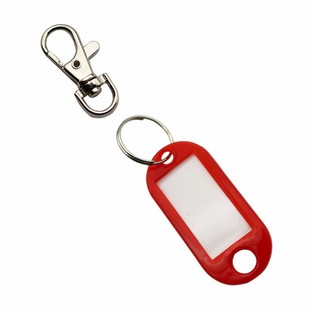 Factory Supply Colorful Plastic Keyboard Keychain Marker Luggage Label Key Accessories