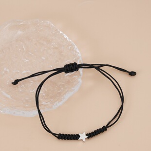 Cross-border New Star Bracelet European and American Simple 16th Birthday Blessing Card Woven Bracelet for Women
