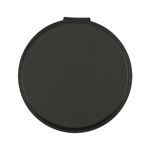 in stock desktop round makeup mirror solid color pu leather ins simple portable HD modern foldable student dressing