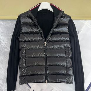 M Home Spot Зимний новый сплайный Mengjia пуховик теплый свитер вязаные рукава модная теплая вертикальная куртка