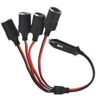 Factory Direct Sales 12v/24v One-to-four Converter 120W One-to-four Car Cigarette Lighter Car Universal High PoWer