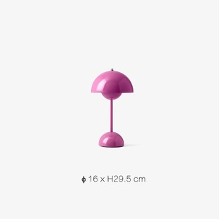 Scandinavian Bedroom Bedside Lamp Danish Designer VP3 Bud Table Lamp Simple Creative Study Decoration Rechargeable Table Lamp