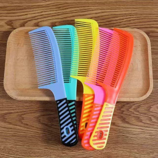 Korean Style Anti-Static Comb for Women, Wide-Tooth Portable Plastic Comb for Home Use, Cute Student Curly Hair Comb, Hair Care and Anti-Knotting