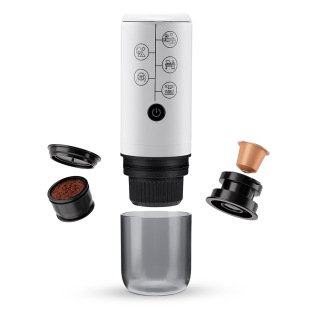 icafilas Mini Multifunctional Capsule Coffee Machine Italian Two-in-One Wireless Car Espresso Coffee Machine
