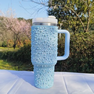 Stanley тот же 40oz ручка чашка 304 из нержавеющей стали вакуумная пивная чашка автомобильная теплоизоляция льда с алмазной соломкой