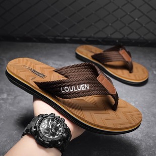 Cross-border flip-flops men's summer wear non-slip clip-on Thai non-slip wear-resistant beach Vietnamese soft-soled sandals