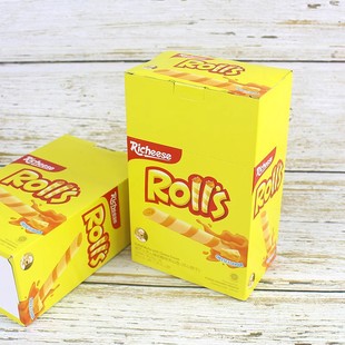 Indonesia imported snacks cheese Richeese cheese flavor cheese sandwich egg rolls 180g20
