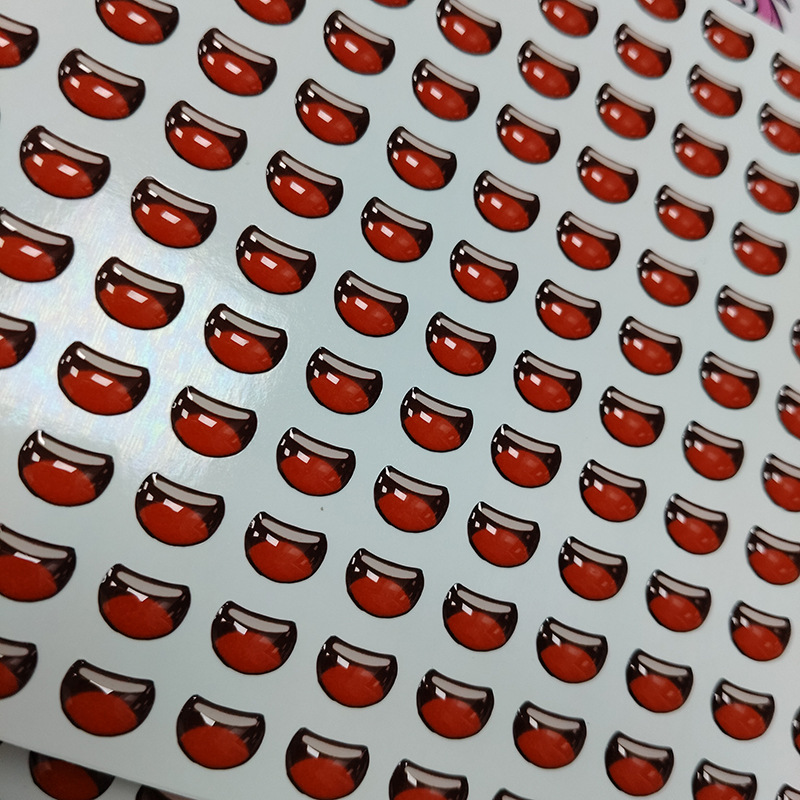 Doll Mouth Glue-On Stickers DIY Materials Accessories Crystal Funny Mouth Stickers Colorful Doll Crystal Stickers Glue-On