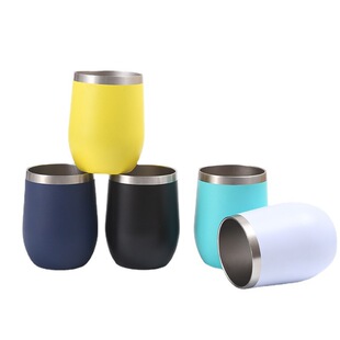 Cross-border 304 stainless steel vacuum cup high-looking mini 12ozU eggshell Cup portable simple office portable cup