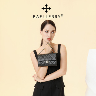 Women's Bag New Baellerry Korean Style Rhomboid Multi Card Shoulder Crossbody Bag Fashion Lock Wallet Women
