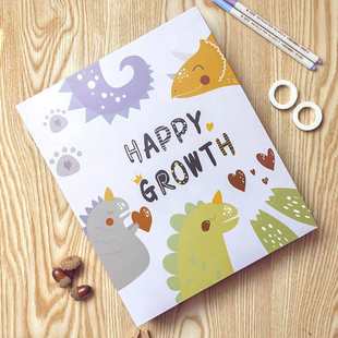 Wholesale A4 Kindergarten Growth Record Book Manual File diy Photo Album Color Page Cardboard Handwriting for Primary School Students