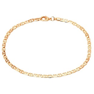 Gold flat Japanese chain copper chain women's anklet ankle accessories wholesale foreign trade jewelry supply