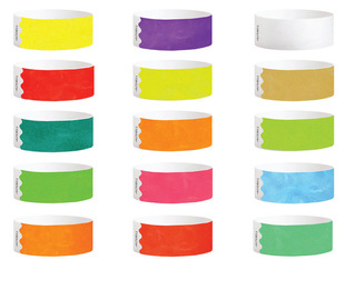 Disposable DuPont paper waterproof QR code Bracelet Wristband Playground Bar water world can be used
