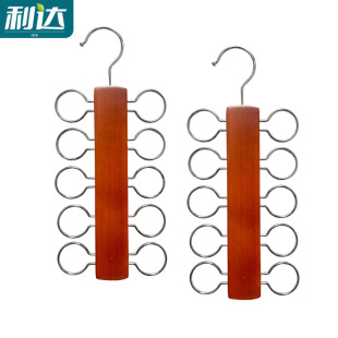 Foreign trade export silk scarf hanging lotus Wood Tie Rack high manganese steel chrome-plated silk scarf display rack foreign trade cross-border export