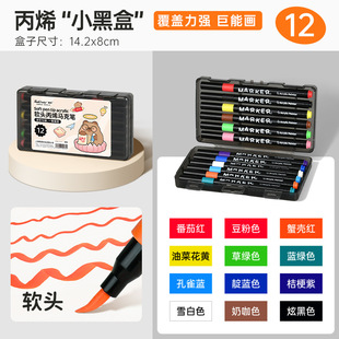 Touchcolor мягкая головка акриловый маркерный карандаш водонепроницаемый непрозрачный цвет для детей