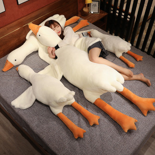 Big White Goose Pillow plush toy rabbit velvet big goose Doll Doll bed sleeping Doll Girl gift wholesale