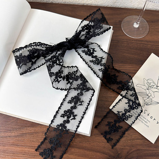 Early Spring Accessories Vintage Lace Long Silk Scarf Hair Belt Distinctive All-match Decorative Ribbon French All-match Hair Belt Belt