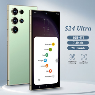 Трансграничный смартфон True 4G S24 Ultra Встроенная ручка 7,3 дюйма большой экран Android 10,1 16 1T
