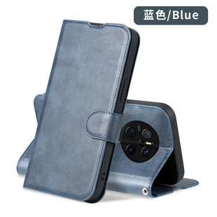 Suitable for Huawei Mate70 5g Mobile Phone Case Clamshell Mate70Pro Leather Case European and American Frosted New Men's