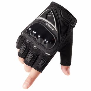 Tactical half finger gloves men's spring and summer anti-fall fight fighting sports riding non-slip open finger motorcycle gloves