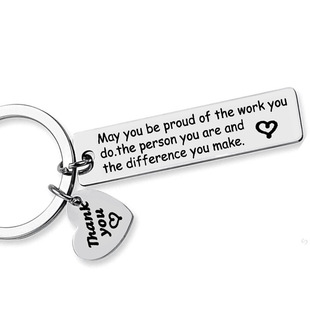 European and American May You Be Stainless Steel Keychain Engraved Gratitude to Inspire Colleagues and Teachers Holiday Gifts Amazon