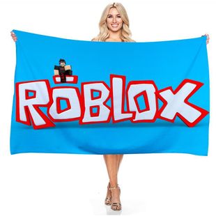 Roblox Roblez серии детское банное полотенце песконепроницаемое пляжное полотенце из микрофибры анимация стежка