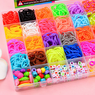 40 Сетка Радуга ручное вязание DIY цветная резинка детские развивающие игрушки тканый браслет 2500 корень