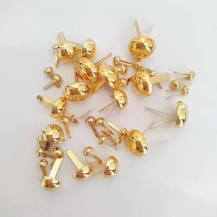 Gold and silver mushroom two-foot nail spot multi-specification round head two-foot nail bucket two-foot nail factory direct Amazon