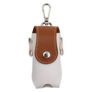 Japanese and Korean-style Spliced Golf Small Bag Portable Mini Golf Protective Bag PU Leather Ball Box Ball Bag