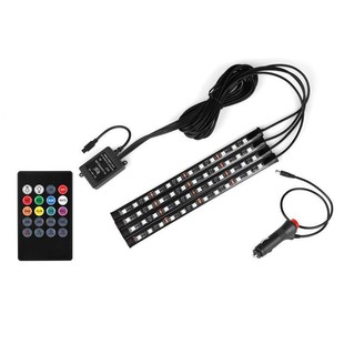 Factory direct supply car atmosphere light foot atmosphere light LED lighting colorful voice control RGB music rhythm light