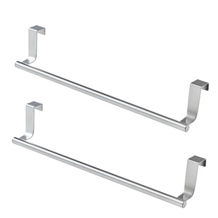 ✅ Stainless Steel Punch-Free Hanging Door Towel Rack Kitchen Cabinet Door Back Rag Rack Storage Rack Towel
