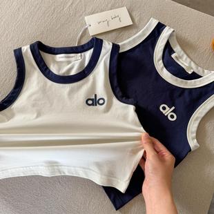 Children's Vest Suit 2025 Summer Style Boys' Contrasting Color Two-Piece Set Baby Shorts Casual Sportswear Girls' Vest