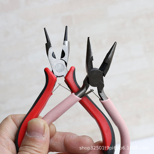 super light clay small pliers mini diagonal pliers pointed nose pliers manual pliers soft ceramic jewelry pliers hand diy tools