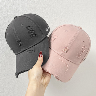Ins New Summer Rough D Letter Baseball Cap Women's Hard Top Korean Casual All-match Sunshade Cap Men's Trendy