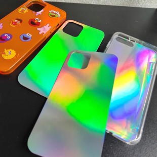 Чехол для телефона Gu Card задняя карта лазерная карта Apple iphone15/14promax прозрачная задняя карта лазерная полярная карта
